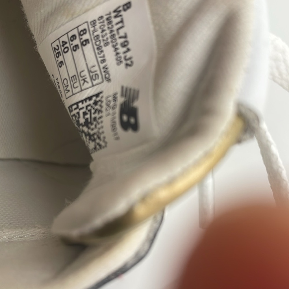 New Balance J Crew Metallic Gold Leather Casual Sneakers - Picture 15 of 15